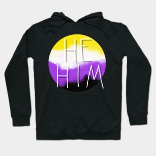 He/Him Nonbinary Flag Hoodie